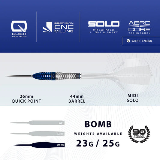 Harrows Geo Bomb 90% Quick Point Darts