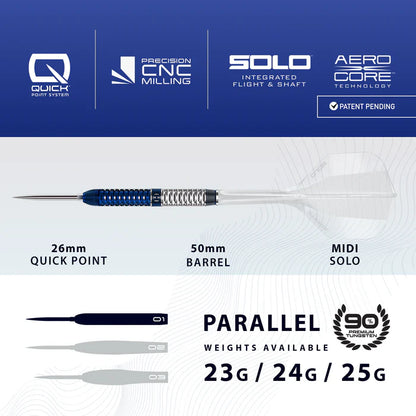 Harrows Geo Parallel 90% Quick Point Darts