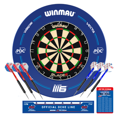 Darts Starterset Winmau Blade 6 + Winmau Plasma + Surround