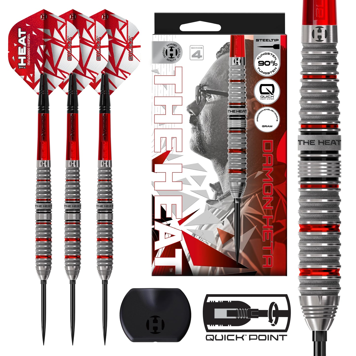 Harrows Damon Heta Series 4 Quick Point Steeldarts