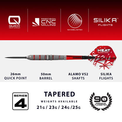 Harrows Damon Heta Series 4 Quick Point Steeldarts