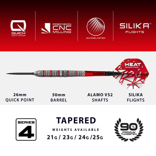 Harrows Damon Heta Series 4 Quick Point Steeldarts