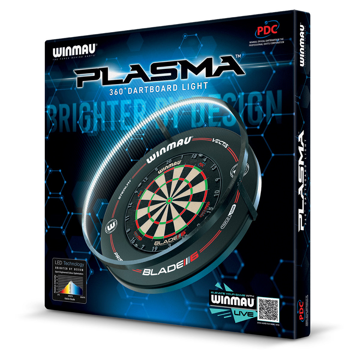 Winmau Plasma Dartboard Beleuchtung