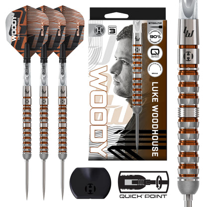Harrows Luke Woodhouse 90% Series 3 Quick Point Steeldarts